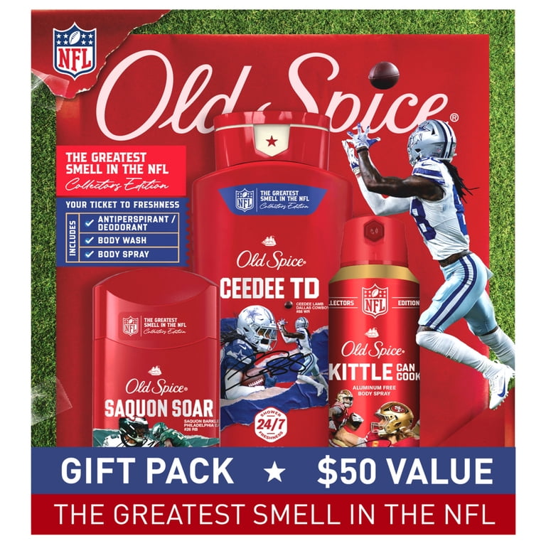 Old Spice DRY CREAM PURE SPORT45g 7個セット Old Spice NFL Holiday Gift Pack for Men - Antiperspirant, Body