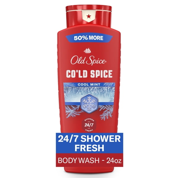 Old Spice Red Collection Body Wash for Men, Cold Spice Scent, 24oz (709ml)