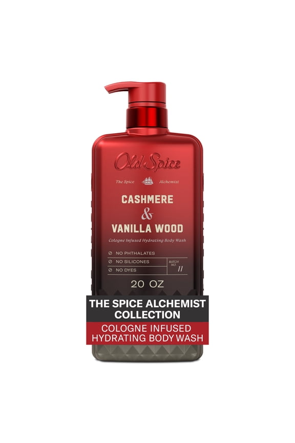 Body Wash for Men, The Spice Alchemist Collection, Cashmere and Vanilla Wood, 20oz