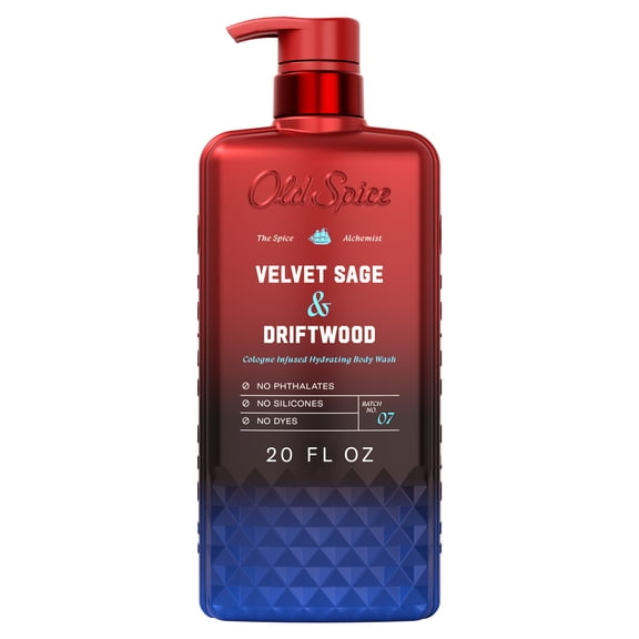 Old Spice Body Wash for Men, The Spice Alchemist Collection, Velvet Sage & Driftwood, 20 fl oz