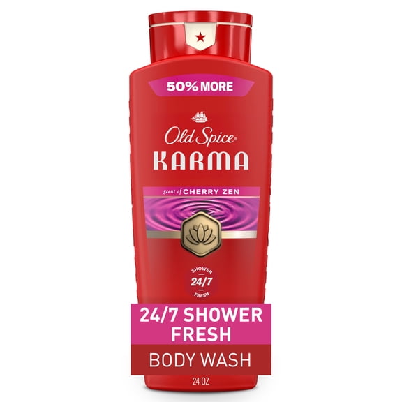 Old Spice Red Collection Body Wash for Men, Karma Scent, 24oz (709ml)