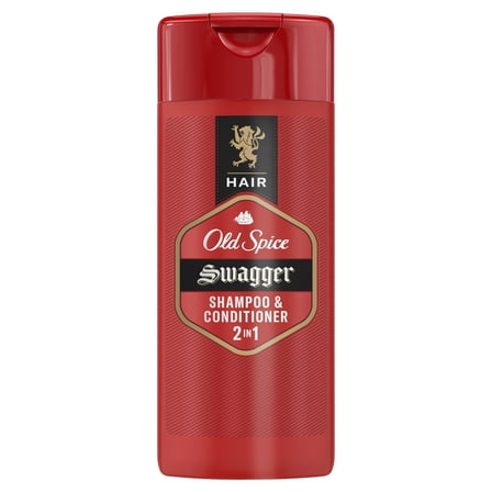 (3 pack) Old Spice Swagger 2in1 Shampoo and Conditioner for Men, Travel Size, 3 fl oz