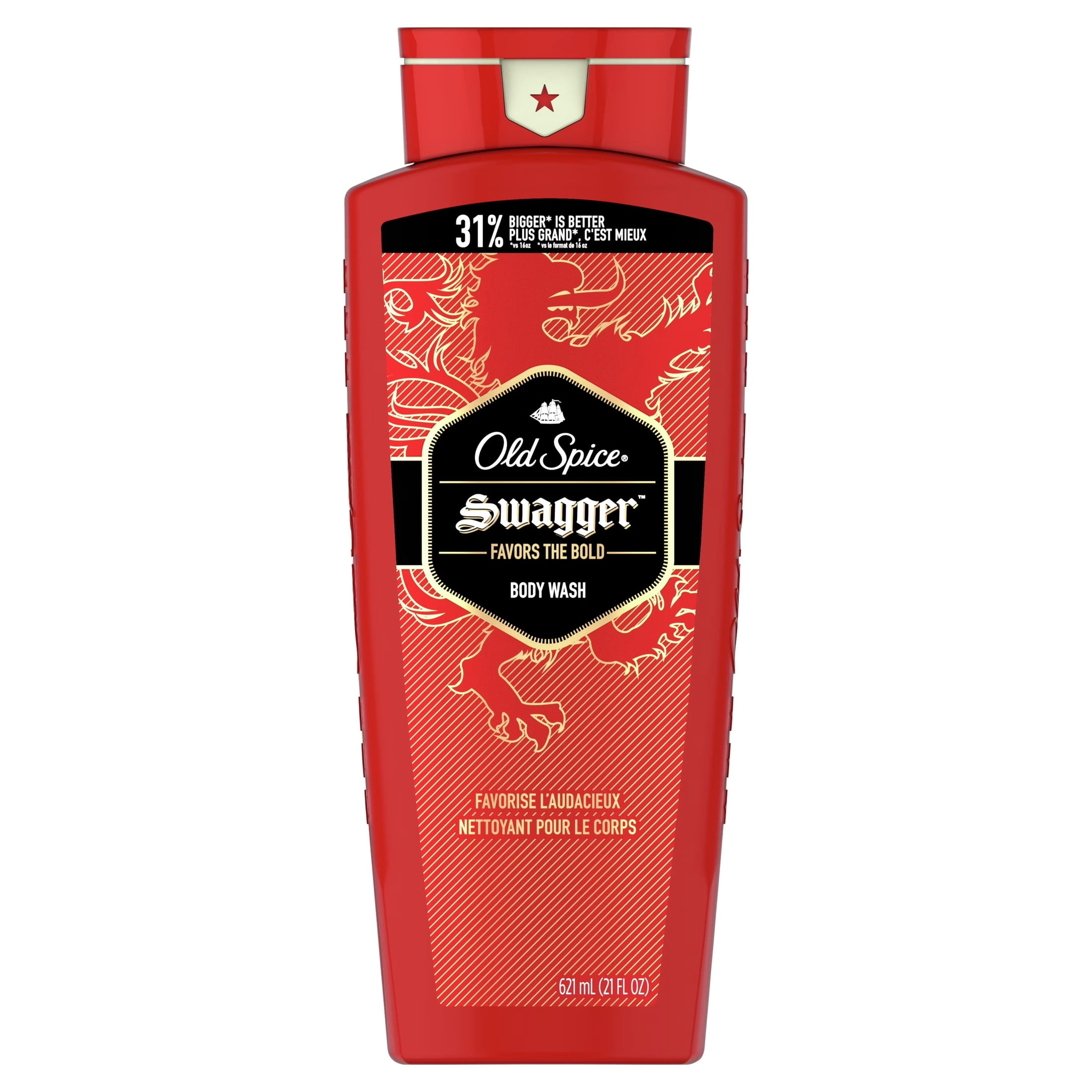 Old Spice Swagger Scent of Confidence, Body Wash for Men, 21 fl oz