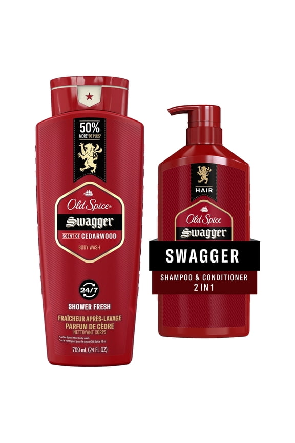 Swagger Mens Body Wash, Shampoo and Conditioner Bundle