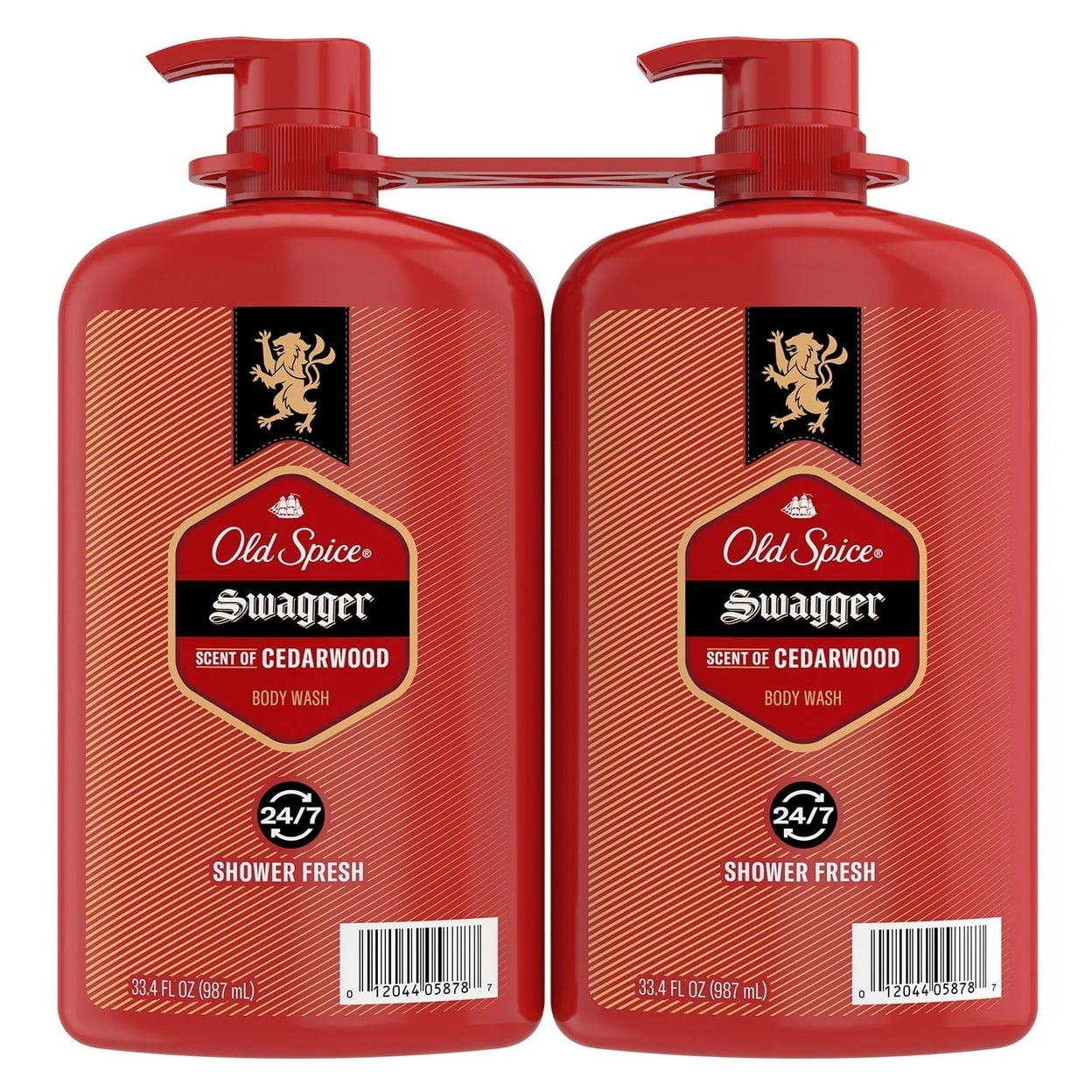 Old Spice Swagger Cedarwood 4本セット Old Spice Swagger Scent of Cedarwood Mens Body Wash, 33.4