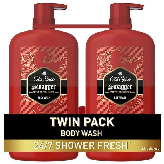 Old Spice Swagger Scent of Confidence Body Wash for Men (30 fl. oz. Each), 2 Items per Pack