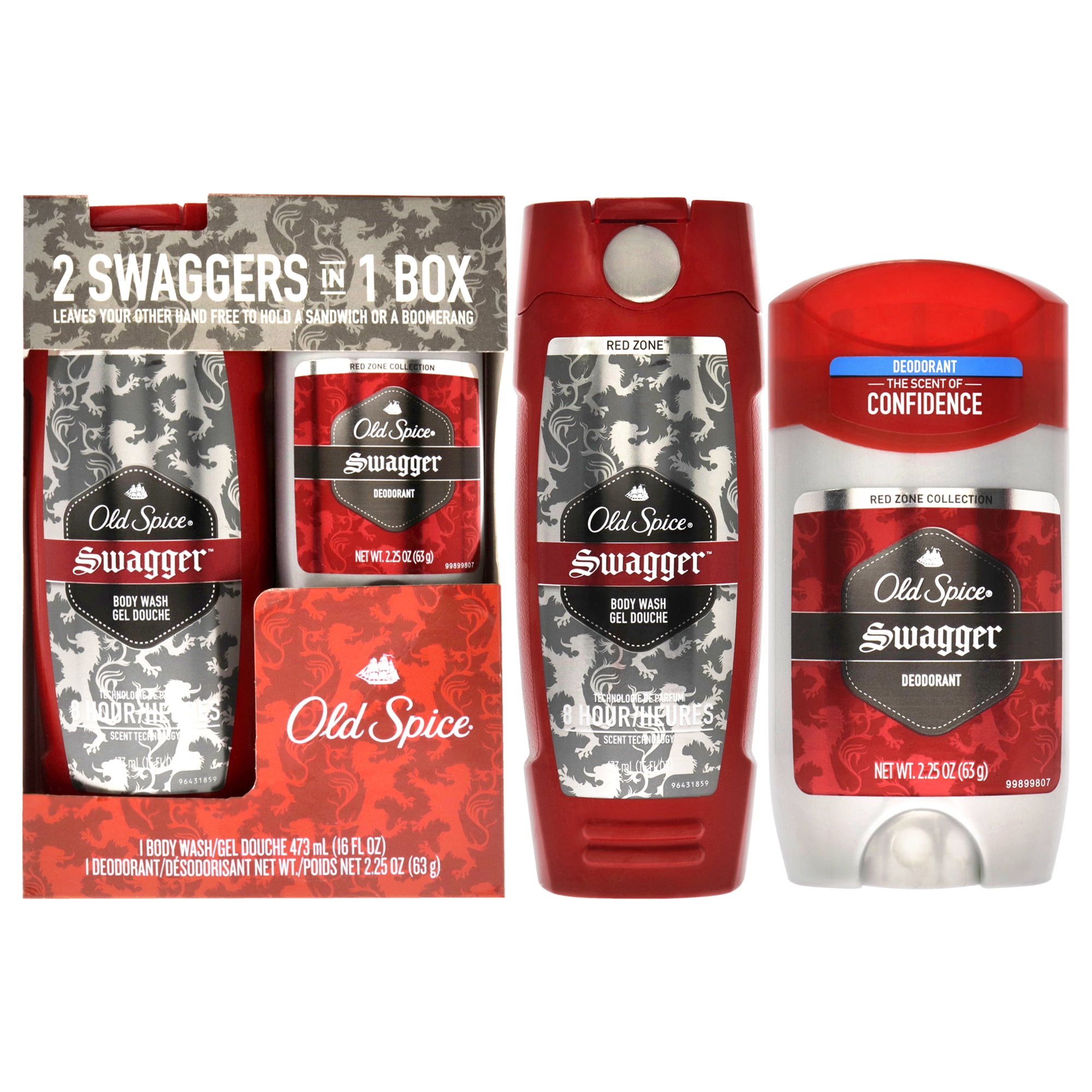 Old Spice Swagger 8点セット 2 Old Spice Red SWAGGER 8 Hour Scent Technology Body Wash
