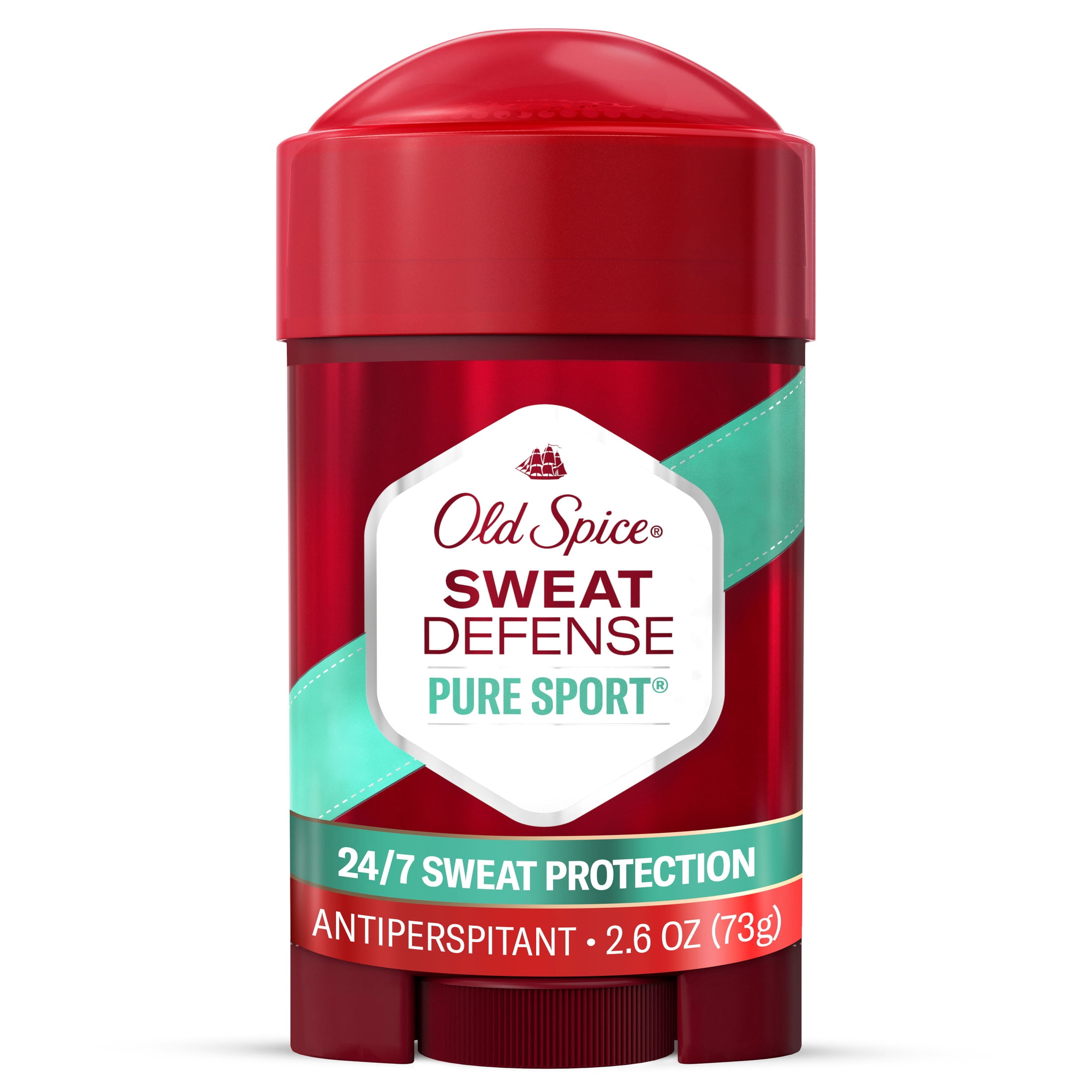 Old Spice Deodorant for Men, Antiperspirant, Pure Sport, 24/7 Sweat Defense, 2.6 oz