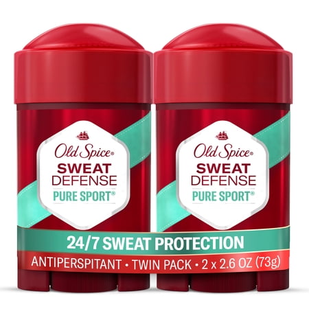 Old Spice Antiperspirant Deodorant for Men, Invisible Solid, Sweat Defense, Pure Sport Plus, 2.6 oz, 2 Pack price history and forecast - Old Spice 00037000946724