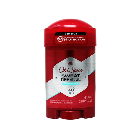 Old Spice Sweat Defense Antiperspirant and Deodorant Soft Solid for Men, Pure Sport Plus, 2.6 oz