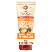 Old Spice Aluminum Free Total Body Deodorant Cream For Men, Mandarin and Sandalwood, 3 oz