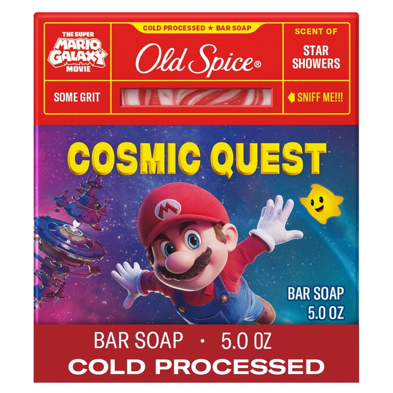 Old Spice Bar Soap for Men, Cold Pressed, Super Mario Galaxy