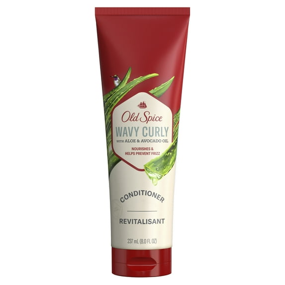 Old Spice Wavy Curly Men Conditioner with Aloe & Avocado Oil, 8 fl oz