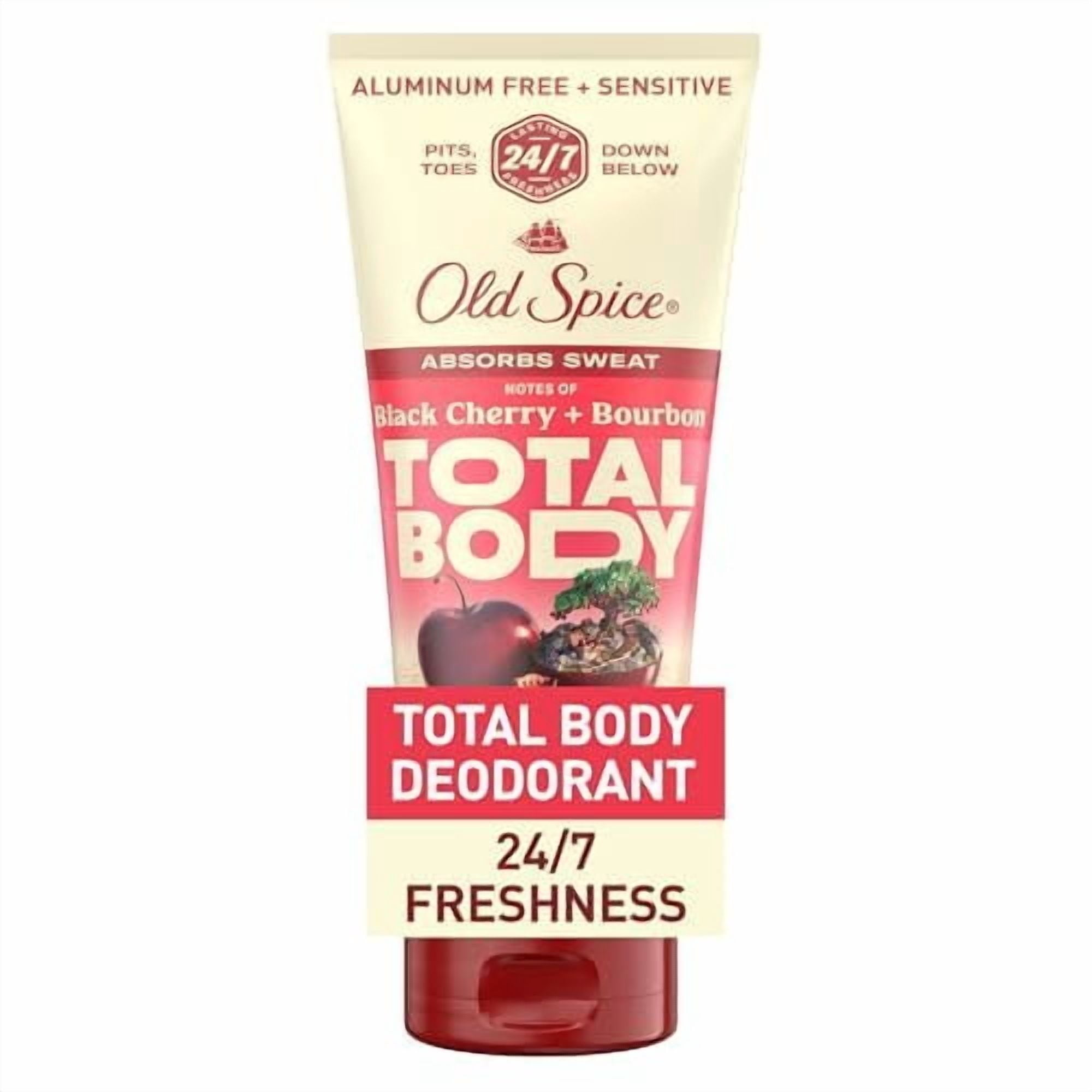 Old Spice Whole Body Deodorant Cream for Men, Aluminum Free, Black