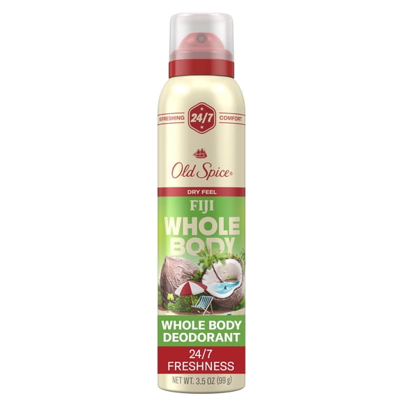Old Spice Whole Body Deodorant Spray for Men, Aluminum Free, Fiji, 3.5 oz