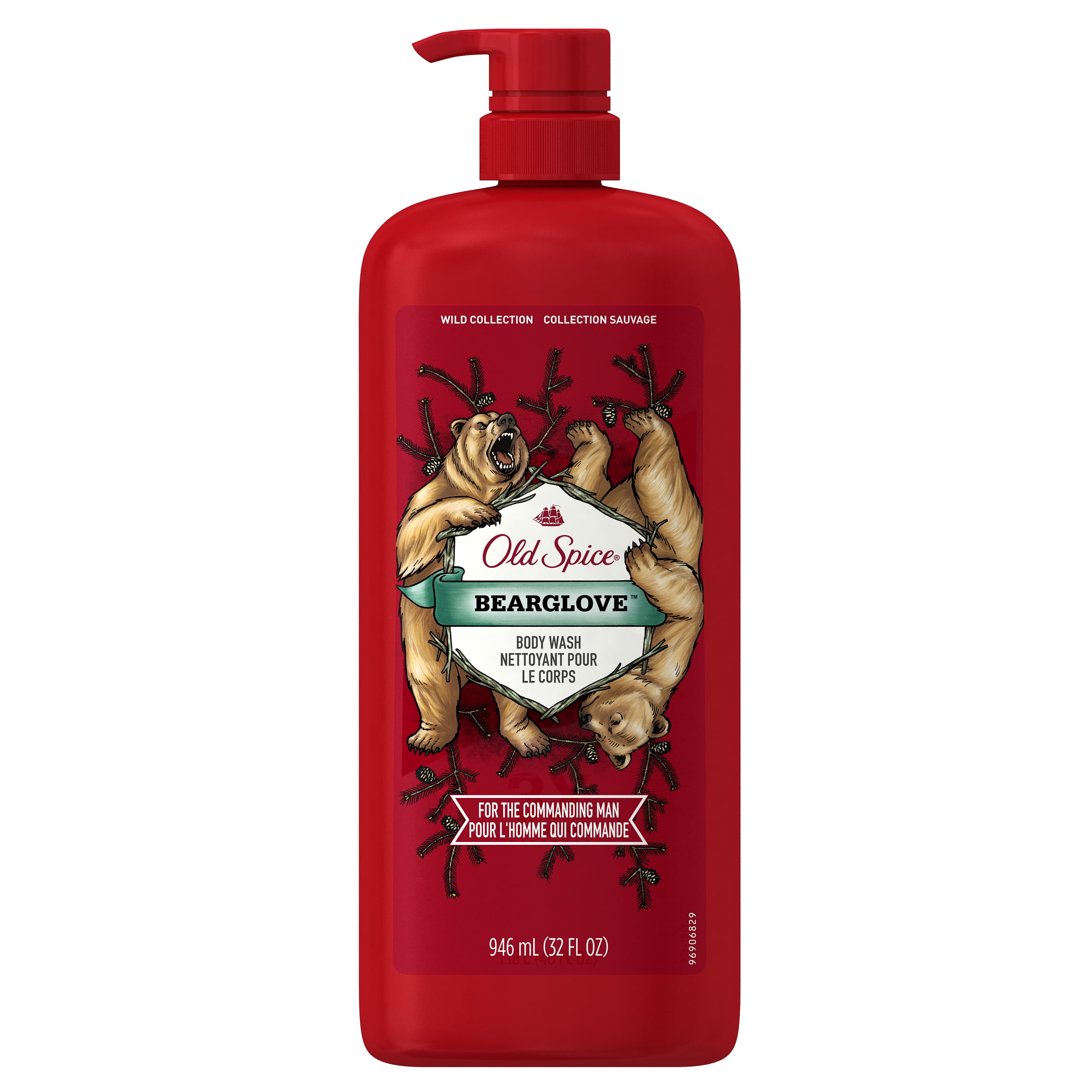 Old Spice Wild Bearglove Scent Body Wash for Men, 32 oz