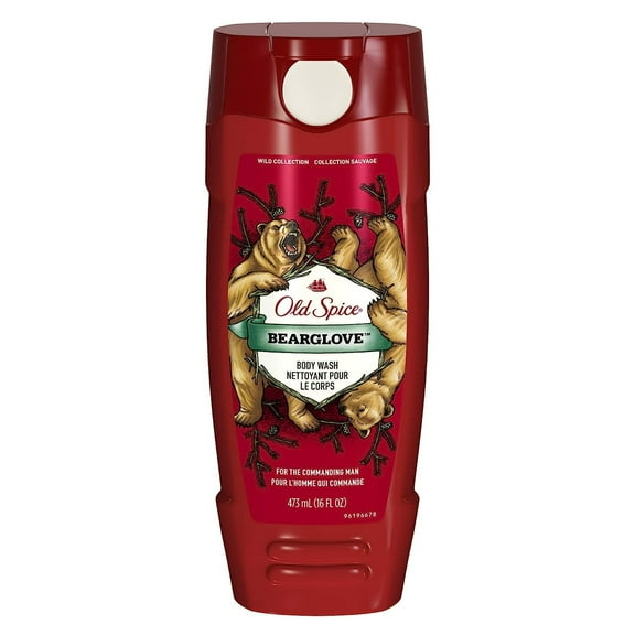 Old Spice Wild Collection Bodywash, Bearglove - 16 Oz, 6 Pack