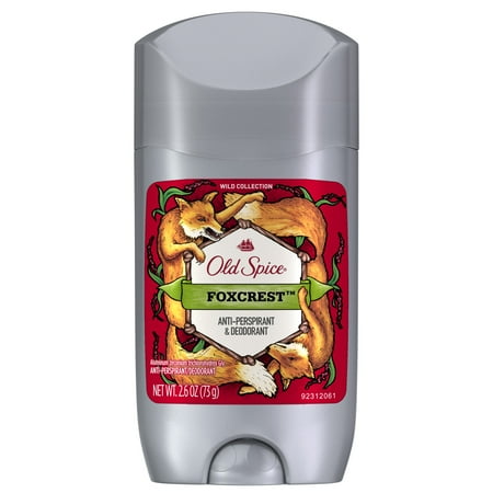 Old Spice Wild Foxcrest Scent Invisible Solid Antiperspirant and Deodorant for Men, 2.6 oz