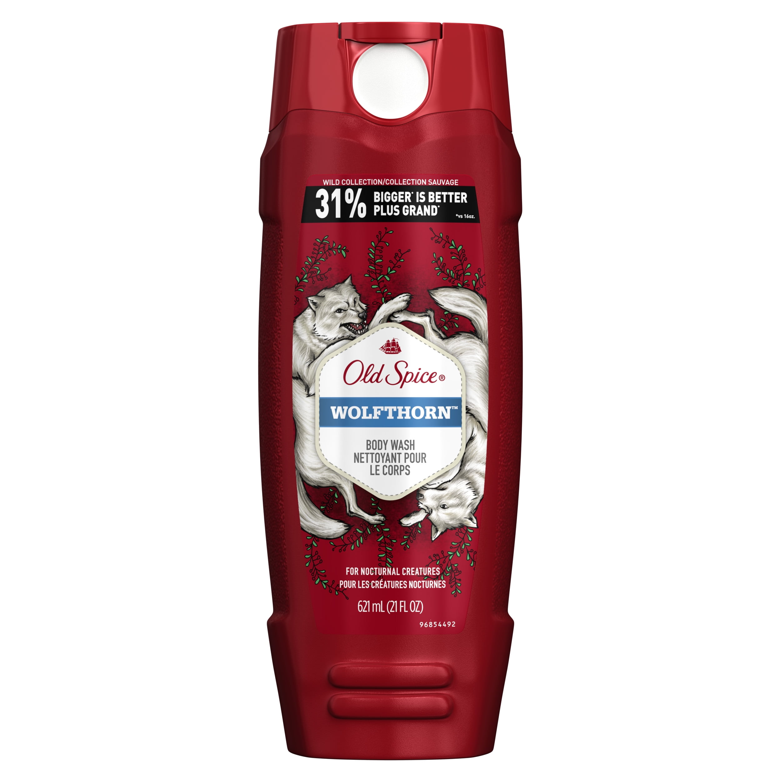 Old Spice Wild Wolfthorn Scent Body Wash for Men, 21 oz