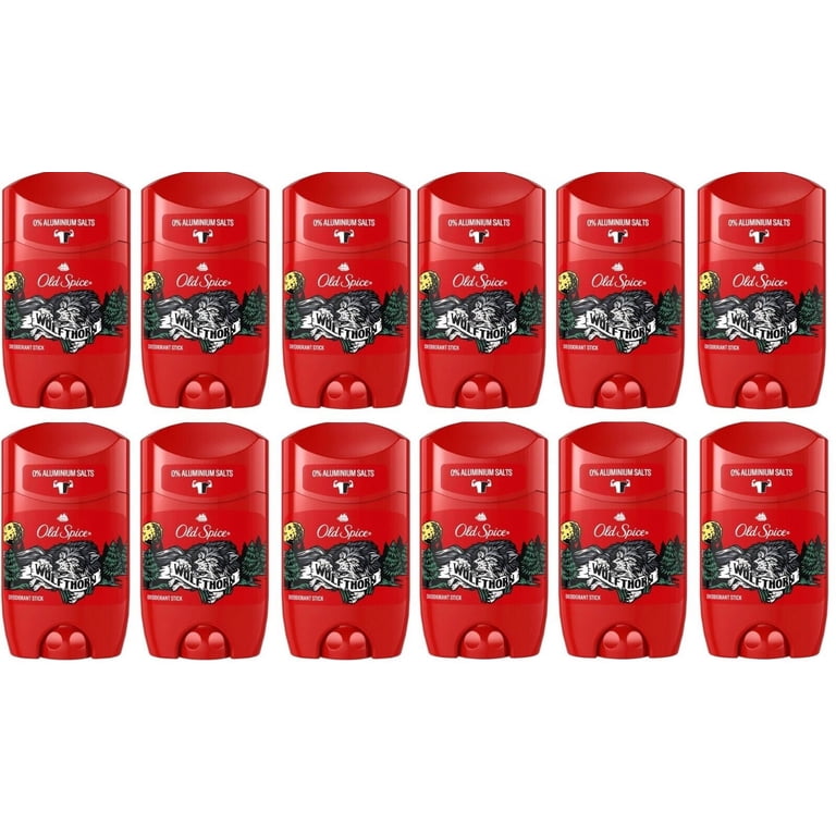 Old Spice, Wolfthorn Deodorant Stick, 50 ml, 12 Pack, Long-Lasting