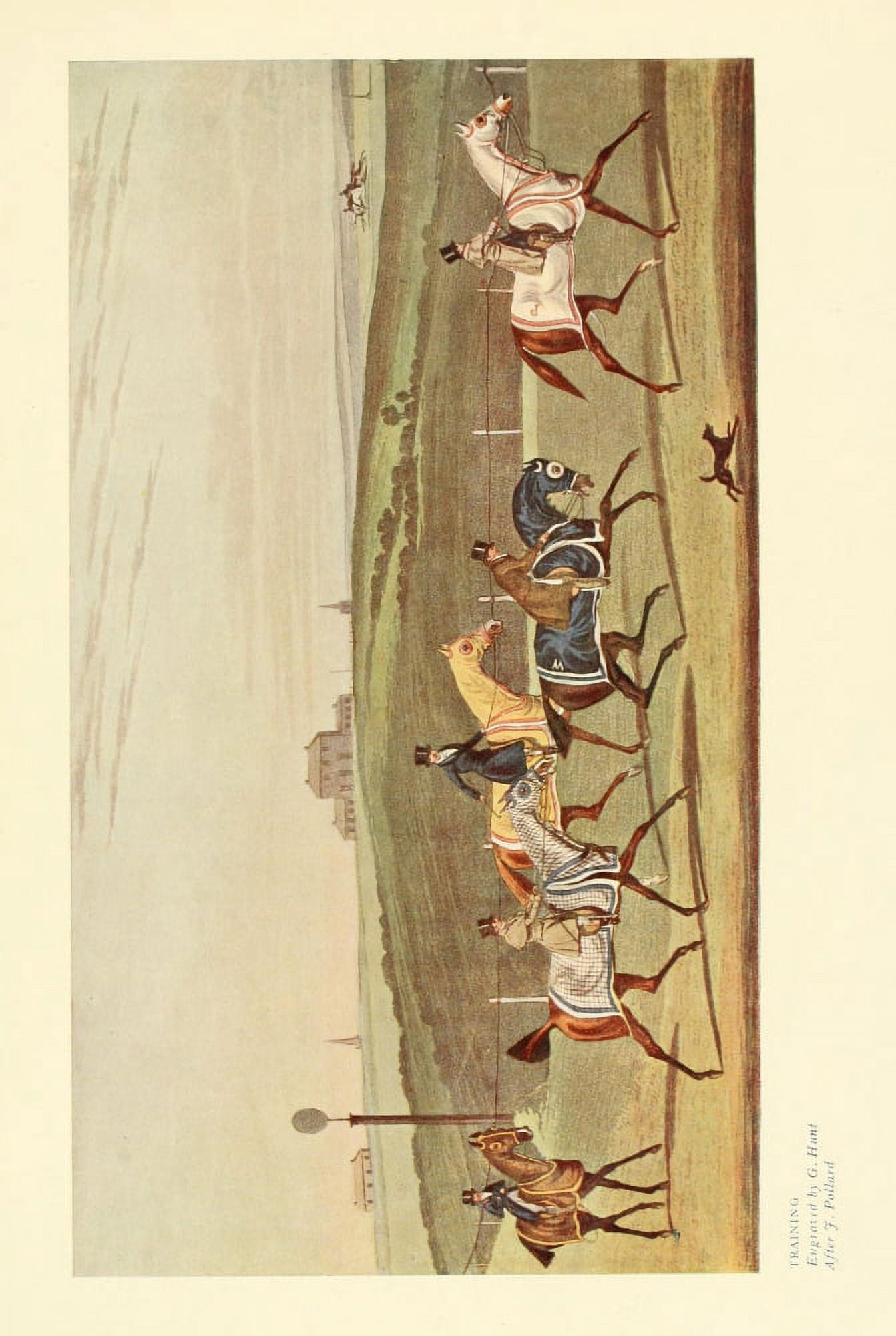 Old Sporting Prints 1908 Training Canvas Art - James Pollard (18 x 24)