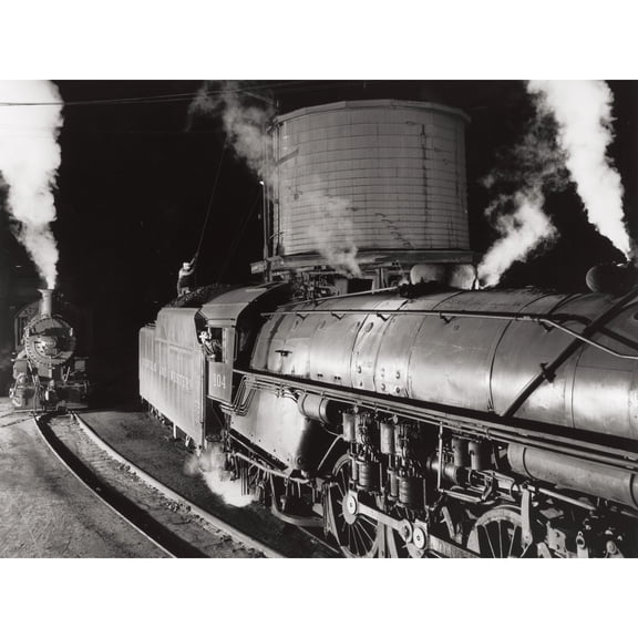 Old Steam Train Engines Virginia USA Large Wall Art Print