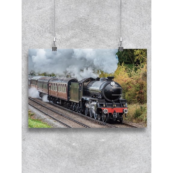 Old Steam Train Poster -Image by Shutterstock