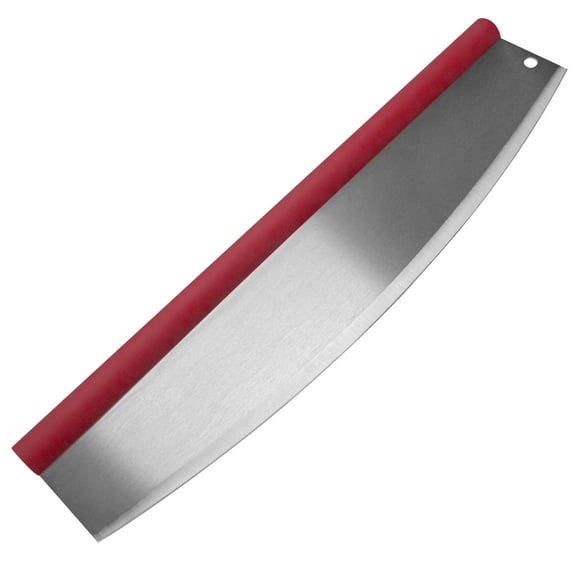 Old Stone Pizza Rocker with Comfort Grip Handle, Stainless Steel Blade, 18-Inch