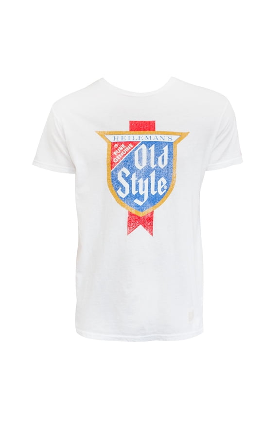 Men's White Retro Brand T-Shirt-Medium