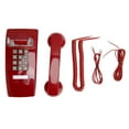 Old Style Retro Wall Phone Waterproof Landline Corded Telephone with Handset Volume Control for