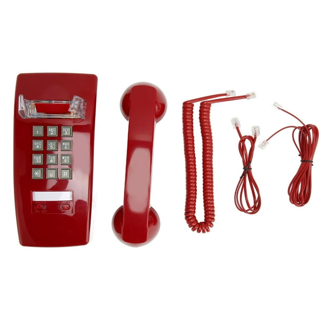 Old Style Retro Wall Phone Waterproof Landline Corded Telephone with