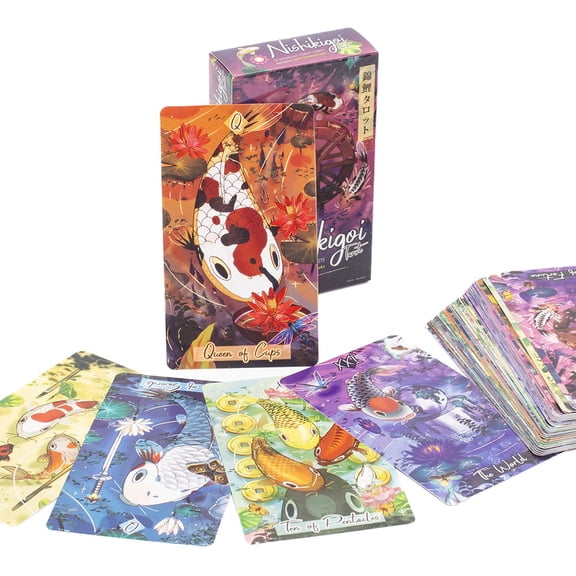 Old Style Tarot 79-Card Deck Oracle English Visions Divination Edition Board Playing Games for Fortune Telling 10.3*6 cm