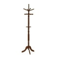 thumbnail image 1 of Benjara 19.5" Contemporary Wood Old Style Coat Rack with Spining Top in Brown, 1 of 2