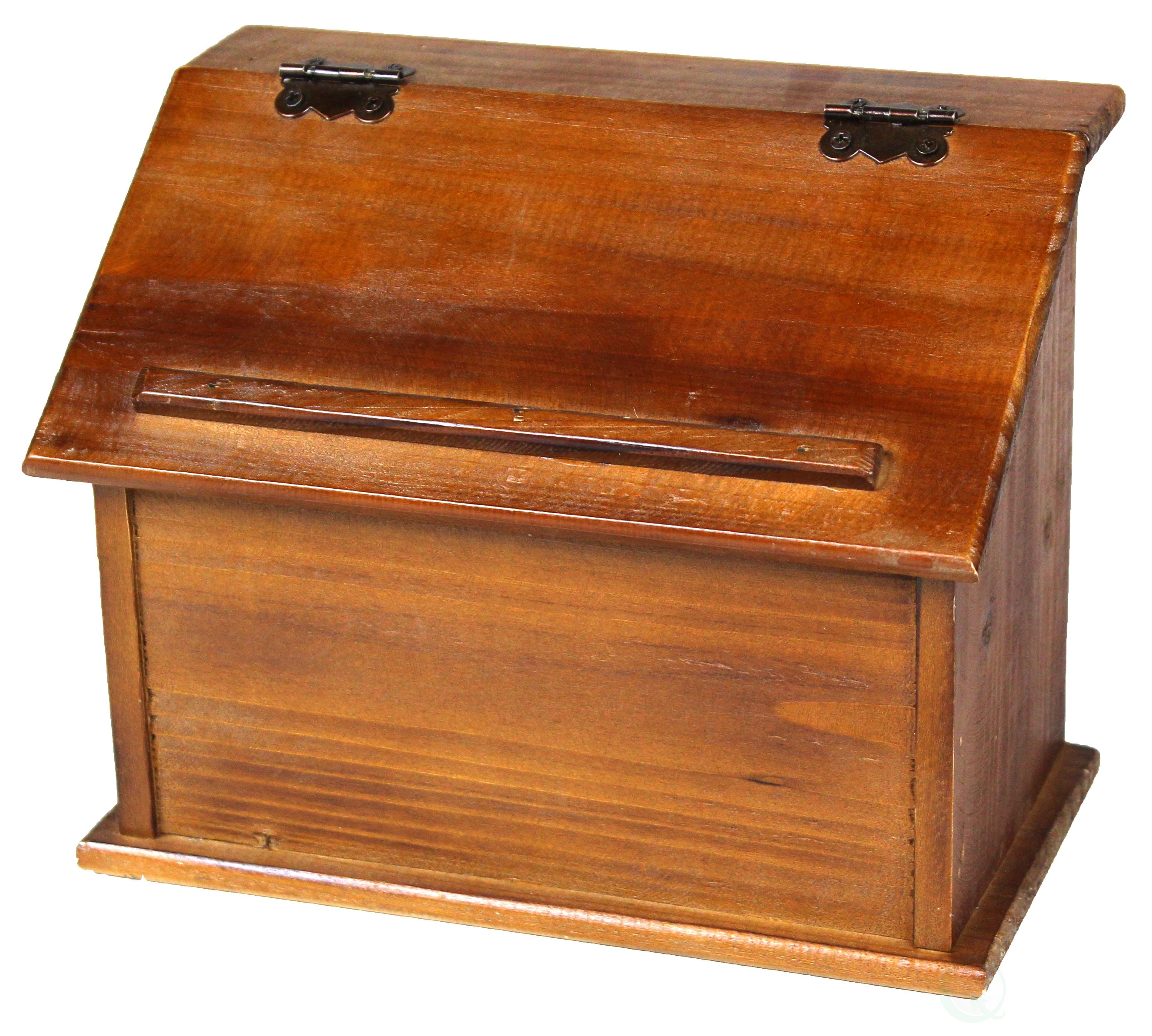 Old Style Wooden Podium Recipe Box
