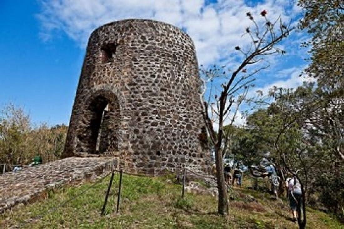 Old Sugar Mill in Mount Healthy National Park Road Town Tortola Canvas Art - Joe Restuccia III DanitaDelimont (19 x 12)