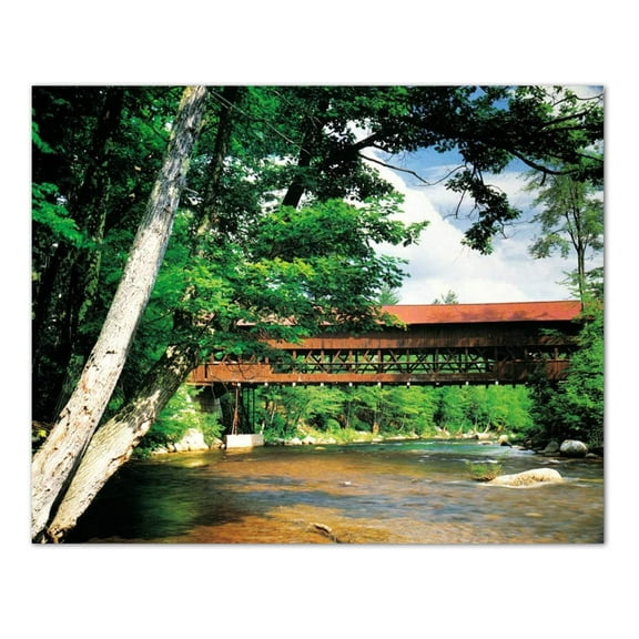 Old Swift River Wood Covered Bridge Photo 8x10 Photographic Wall Art