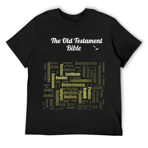 Old Testament Bible Books Names- Women, Men T T-Shirt Black