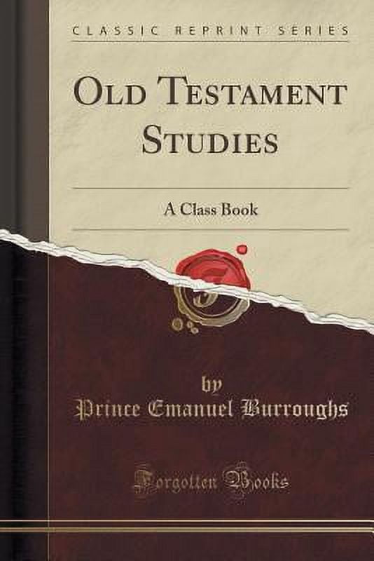 Old Testament Studies : A Class Book (Classic Reprint)