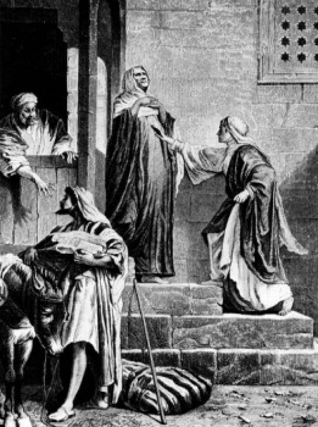 Old Testament scene engraving Canvas Art - (24 x 36)