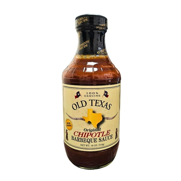 Old Texas BBQ Sauce - Chipotle, 18oz (Pack of 2)