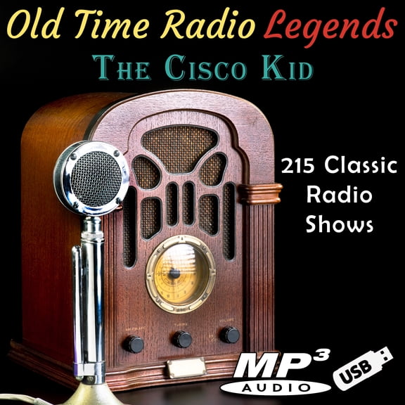 Old Time Radio Legends The Cisco Kid 275 shows in mp3 format on USB Flash Drive