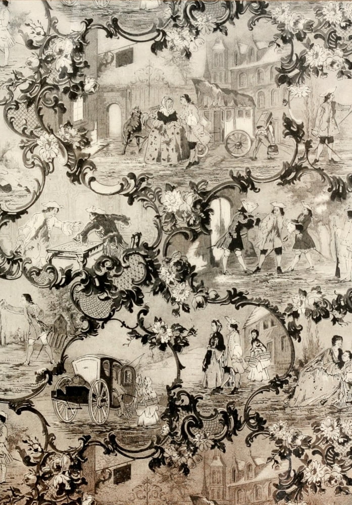 Old Time Wall Papers 1905-3 Canvas Art - (18 x 24)