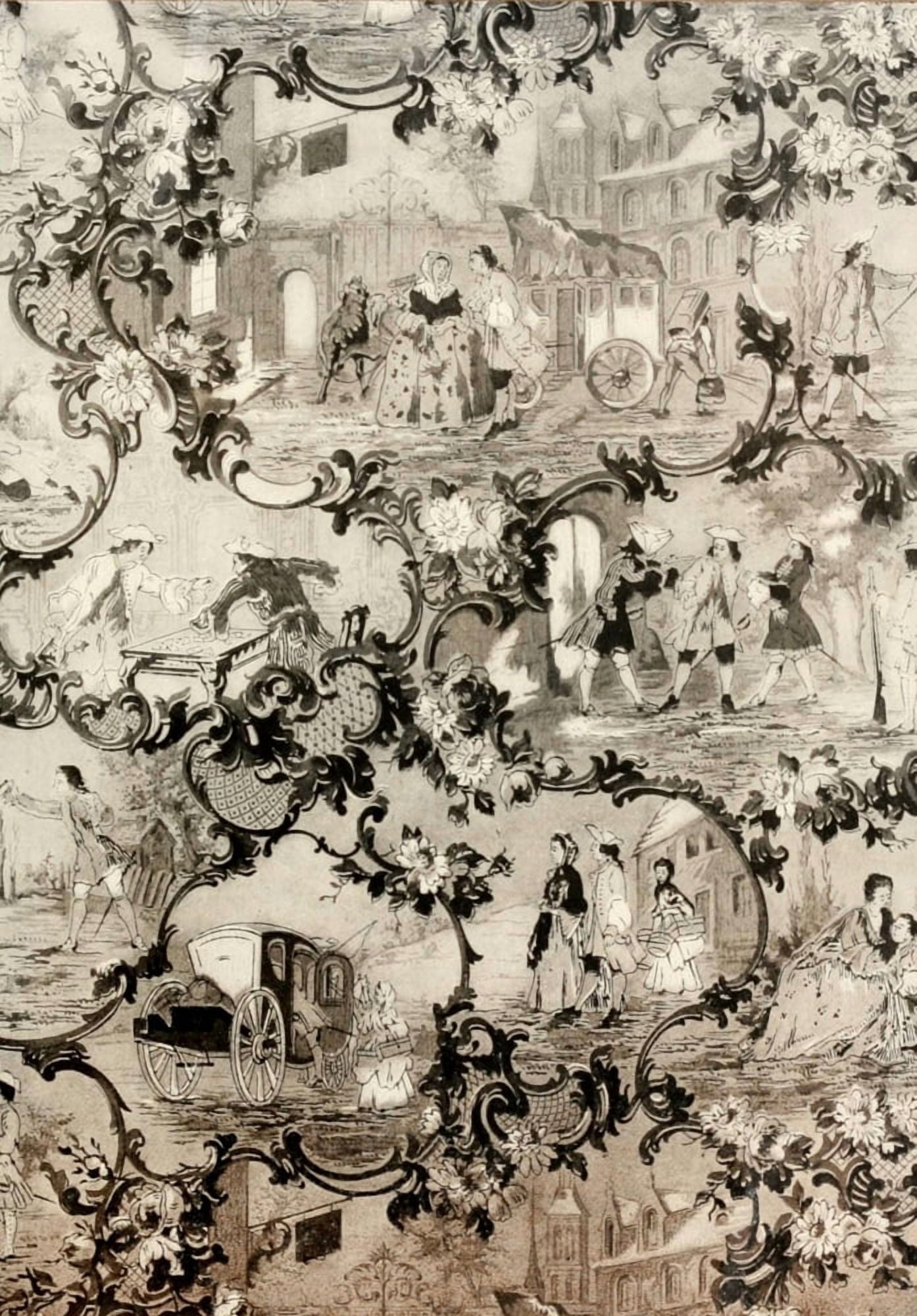 Old Time Wall Papers 1905-3 Canvas Art - (24 x 36)