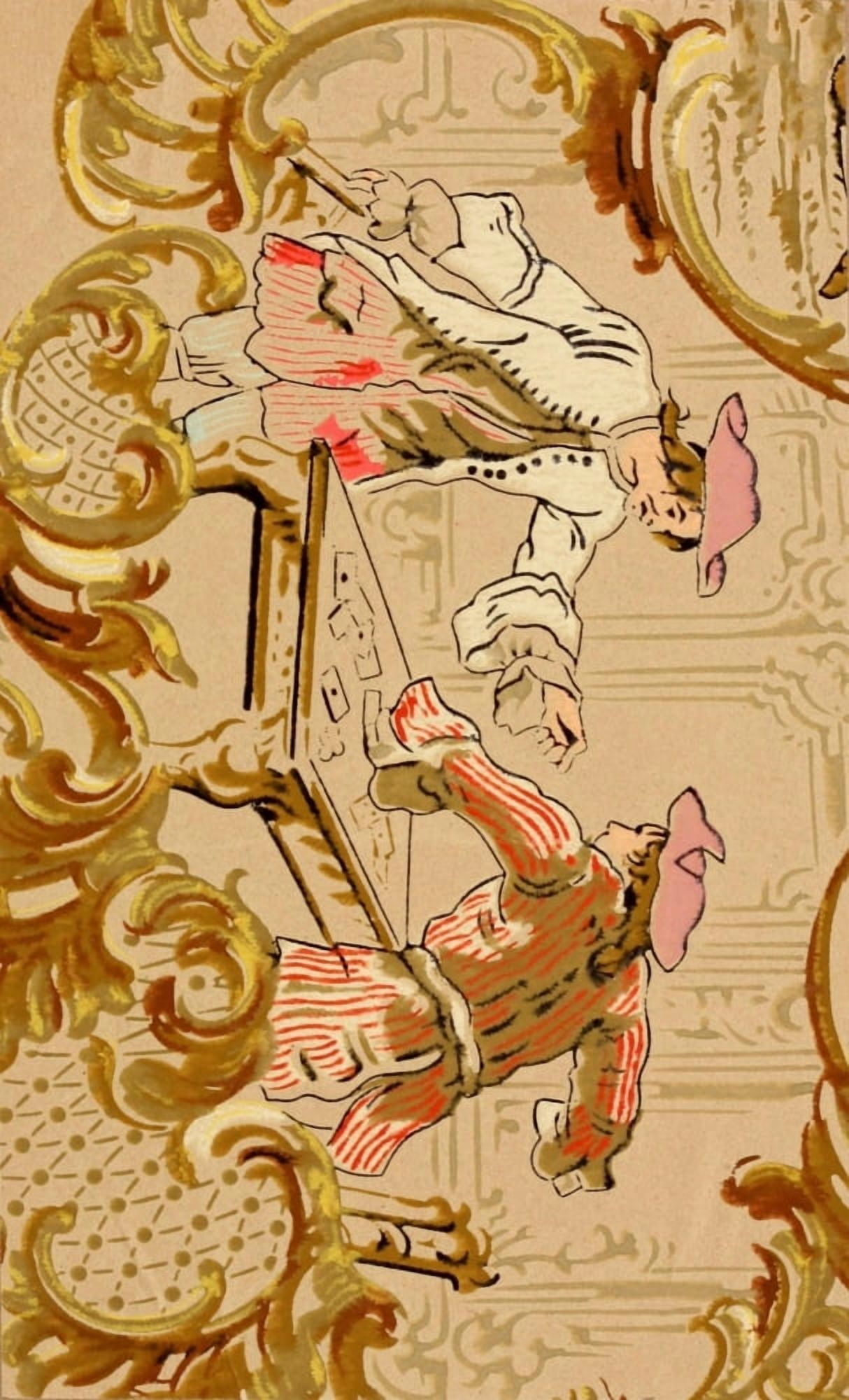 Old Time Wall Papers 1905-4 Canvas Art - (18 x 24)