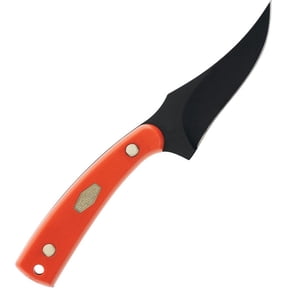 Old Timer 1188048 Sharpfinger 3.3" Stainless Blade Orange Handle Knife