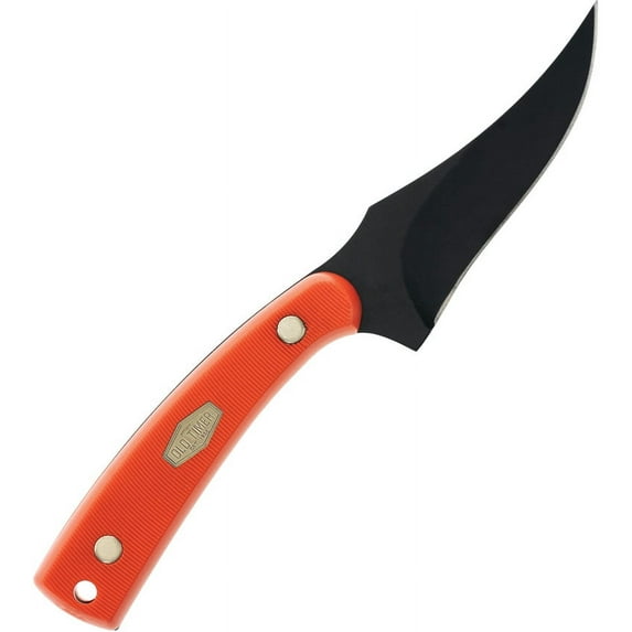 Old Timer 1188048 Sharpfinger 3.3" Stainless Blade Orange Handle Knife