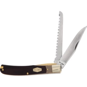 Old Timer 1191225 Bearhead 2x Stainless Blade Bone Handle Trapper Knife