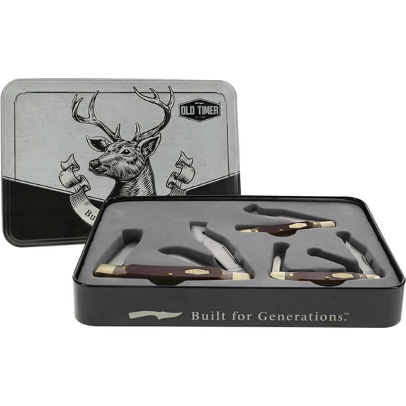 Old Timer 3 Folding Knife Gift Tin