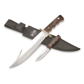 Old Timer Bowie and Small Fixed blade Knife Combo
