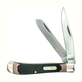Old Timer by BTI Tools Gunstock Trapper 3 7/8" Closed, 2 Blade, Boxed
